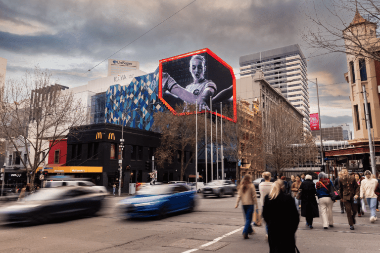 QMS, Mindshare and Nike unite in full motion 3DOOH first to honour Matildas